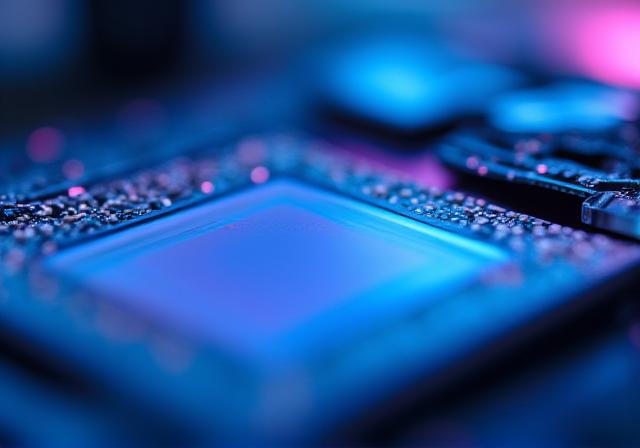 Close-up of a modern digital camera sensor