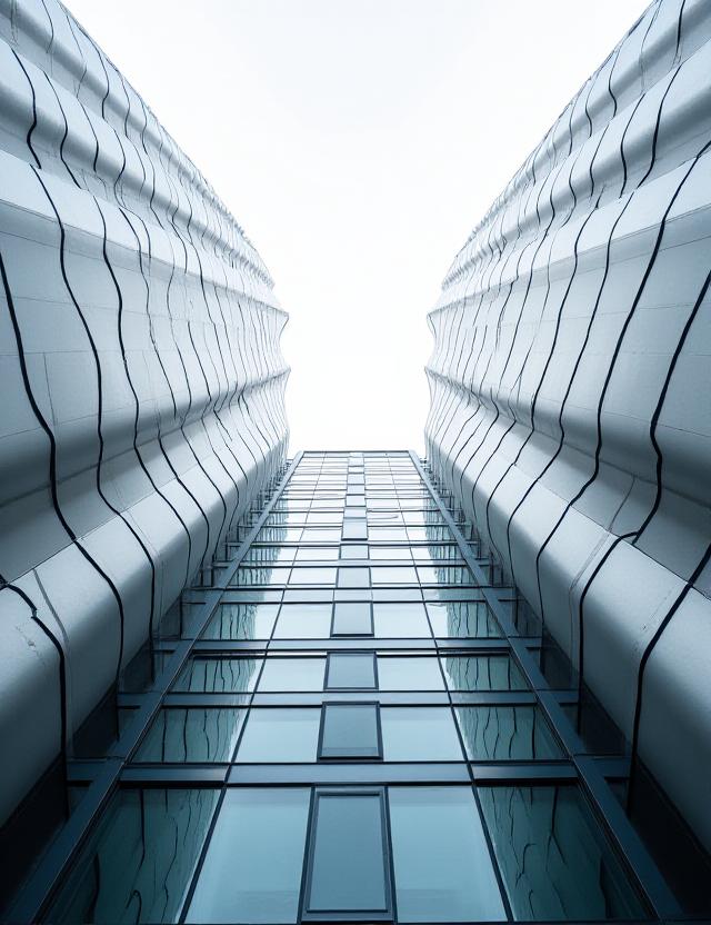 Symmetrical architectural lines