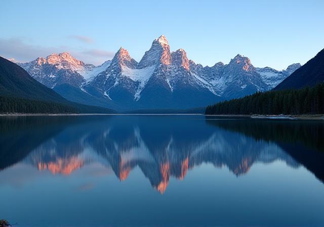 Vibrant mountain landscape photography